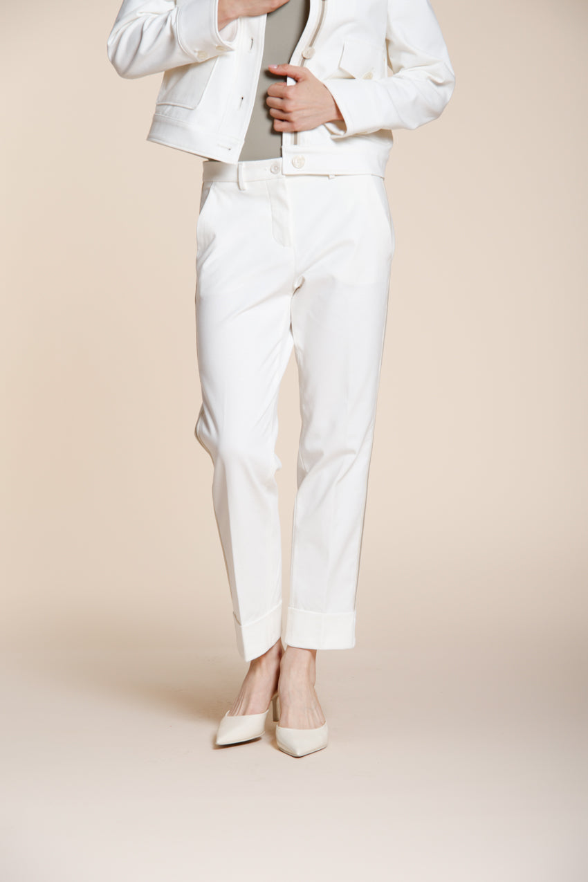 New York Carrot pantalone chino donna in jersey carrot fit