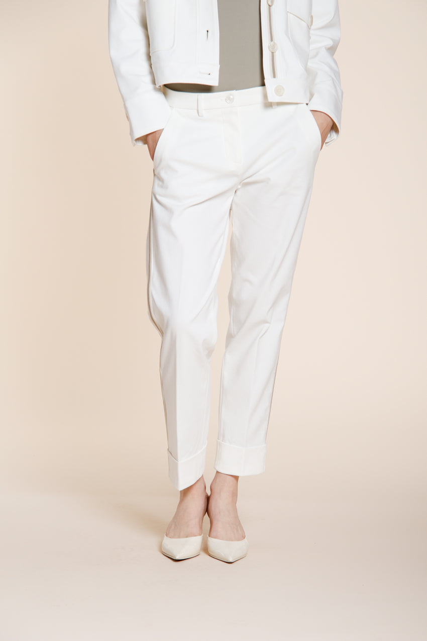 New York Carrot pantalone chino donna in jersey carrot fit