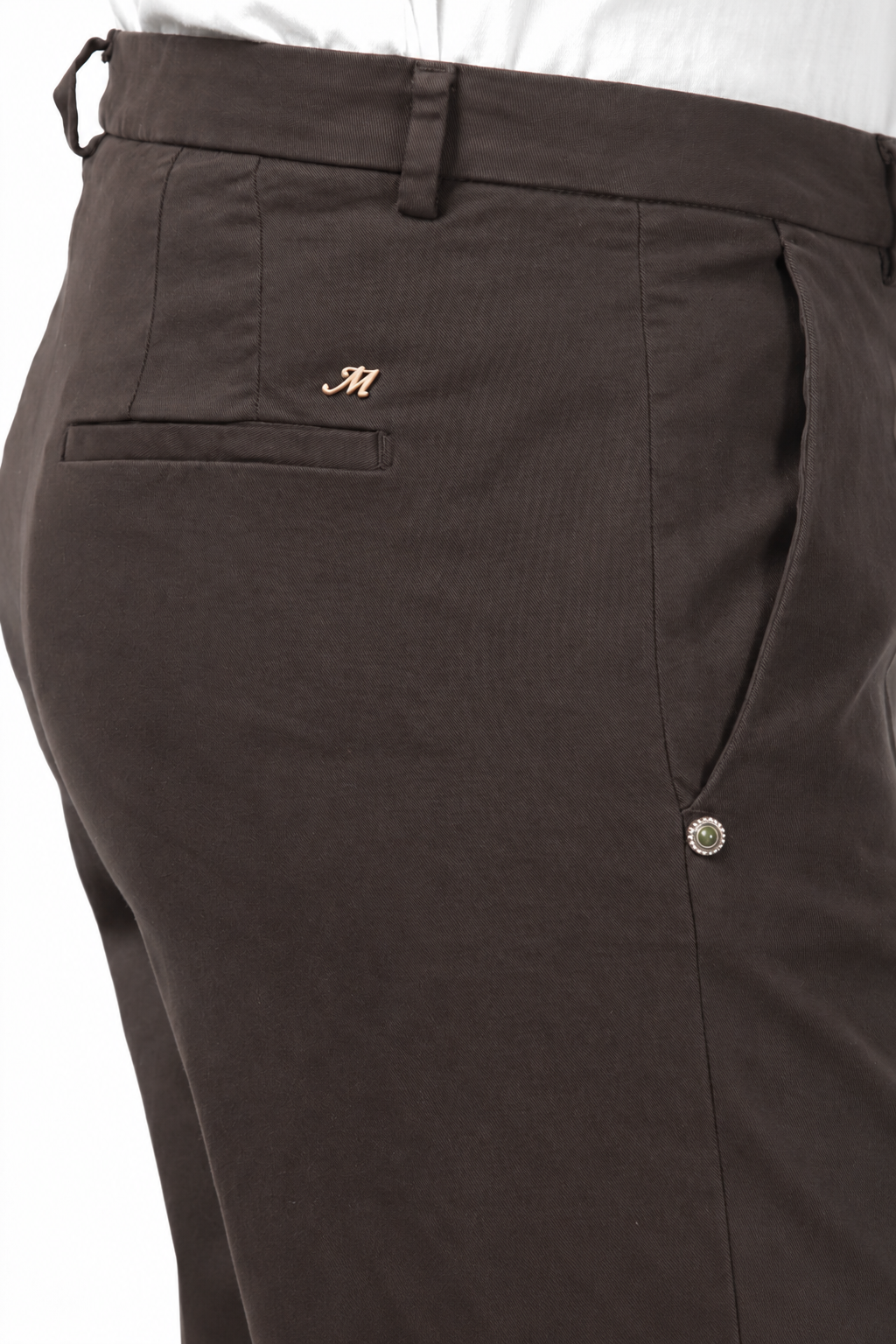 New York Carrot Damen-Chinohose aus Satin mit Carrot Fit ①