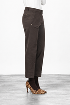 New York Carrot pantalone chino donna in raso carrot fit ①
