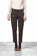 New York Carrot pantalone chino donna in raso carrot fit ①