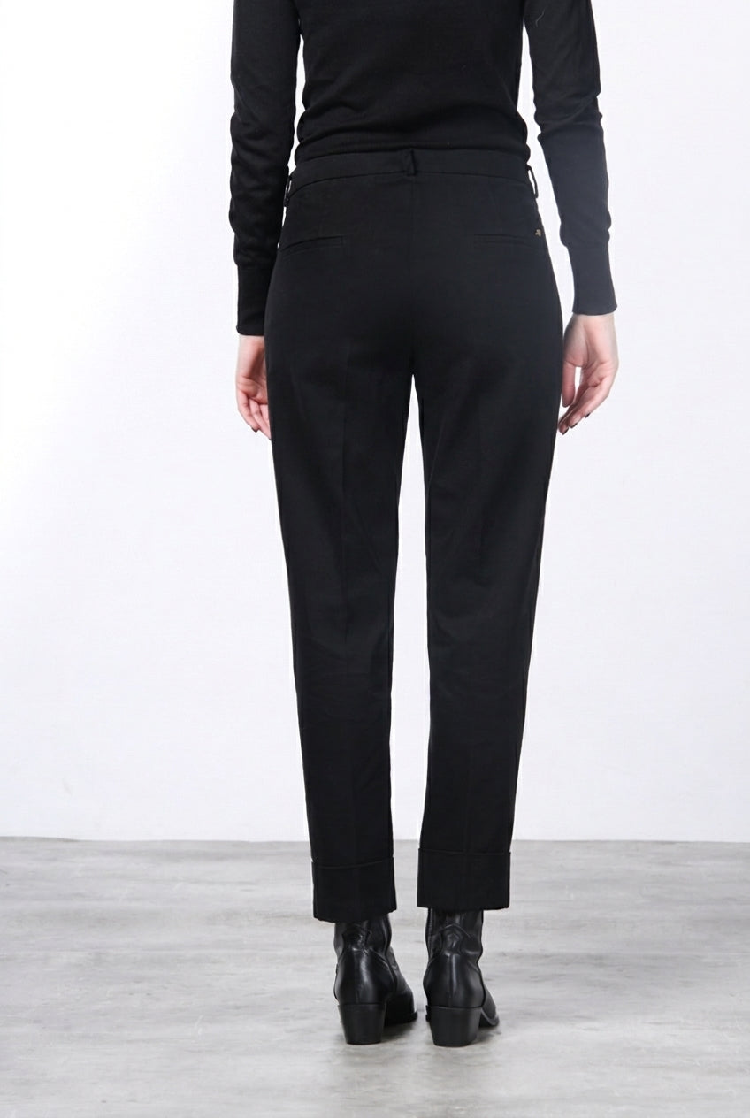 New York Carrot pantalone chino donna in raso carrot fit ①