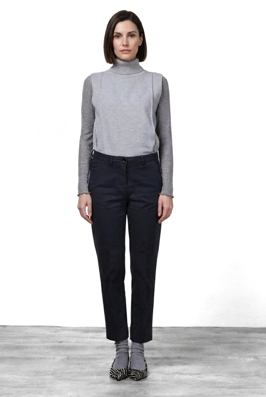 New York Carrot pantalón chino de mujer en raso carrot fit ①