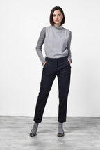 New York Carrot pantalón chino de mujer en raso carrot fit ①