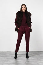 New York Carrot pantalón chino de mujer en raso carrot fit ①
