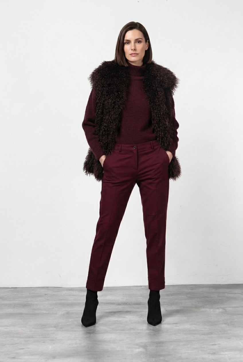 New York Carrot pantalón chino de mujer en raso carrot fit ①