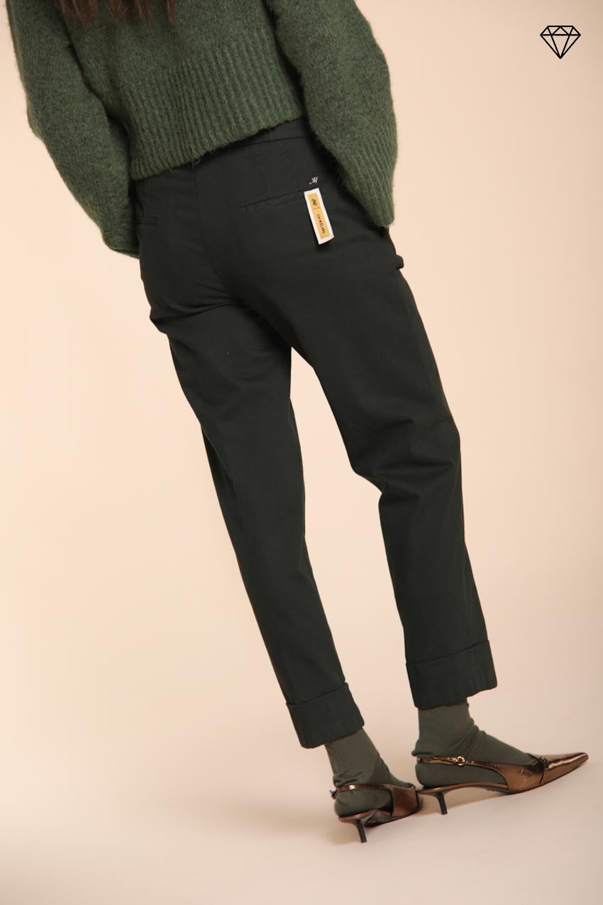 Foto 4 New York Carrot pantalone chino donna in cotone lana carrot fit ①