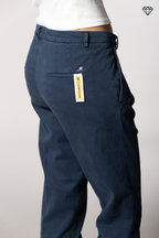 New York Carrot Pince Damen-Chinohose aus Baumwolle und Kaschmir Carrot Fit ①