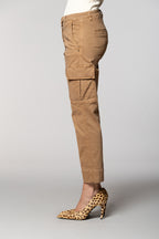 Marlene Cargo Damen-Cargohose aus Gabardine Carrot Fit