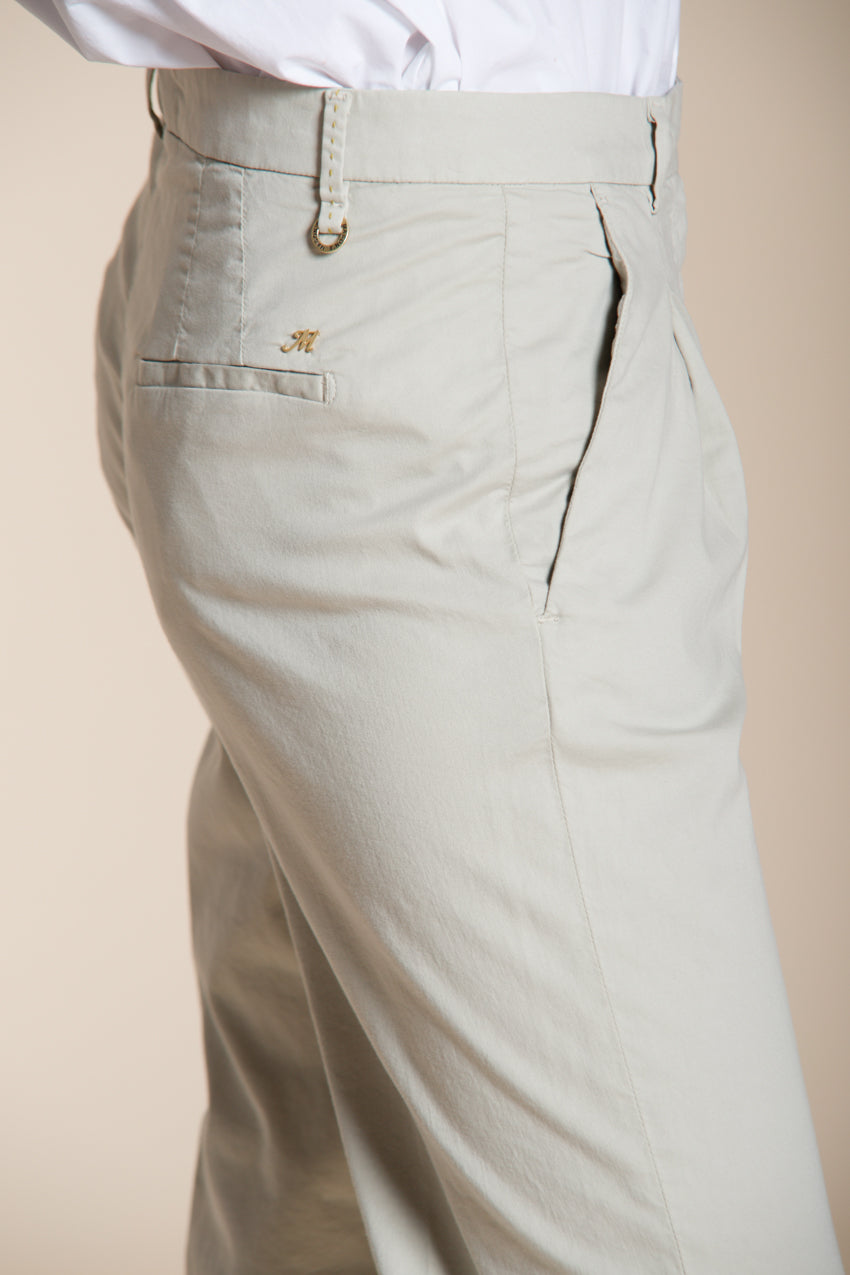 New York Carrot Sartoriale 1 Pince pantalon chino femme en satin de coton et soie carrot fit ①