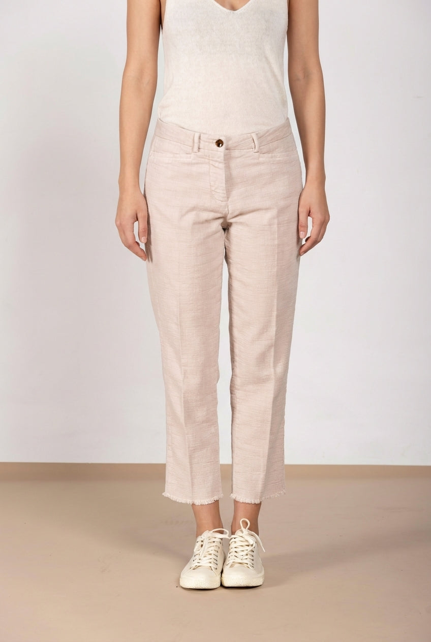 New York Carrot pantalone chino donna in stuoia carrot fit