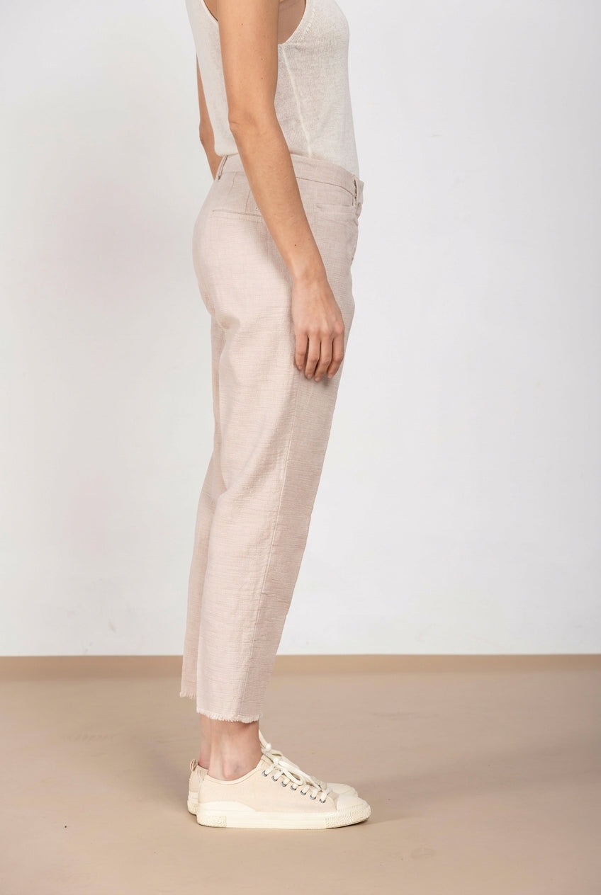 New York Carrot pantalone chino donna in stuoia carrot fit