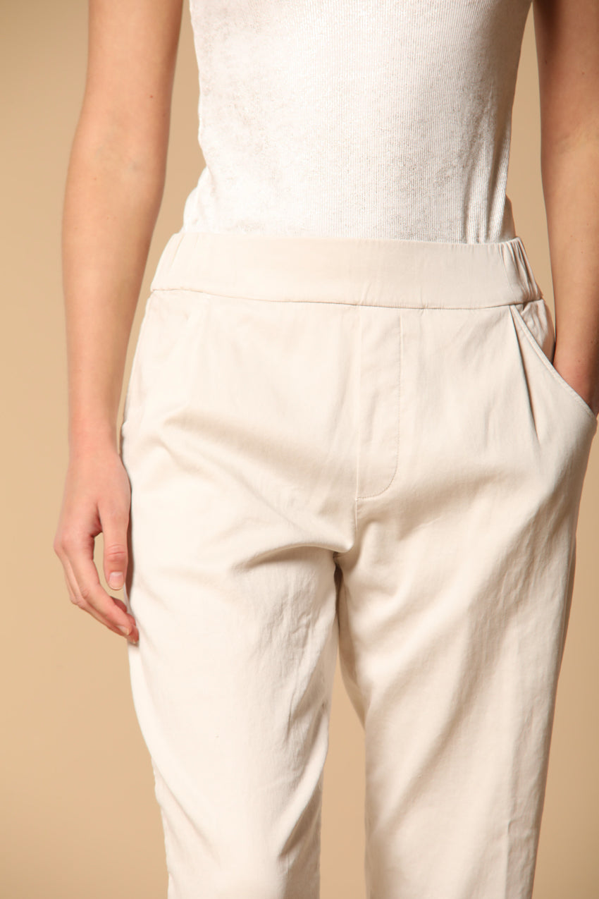 Easy Jogger Damen Chino Hose in Sweatstoff Relaxed Fit