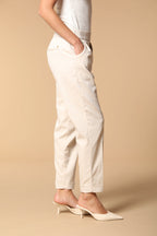 Easy Jogger Damen Chino Hose in Sweatstoff Relaxed Fit