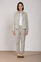 Easy Jogger pantalone chino donna in felpa stretch relaxed fit