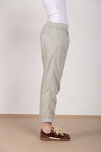 Easy Jogger pantalone chino donna in felpa stretch relaxed fit