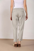 Easy Jogger pantalone chino donna in felpa stretch relaxed fit