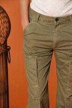 Evita Cargo Damen Hose in elastischer Gabardine Relaxed Fit