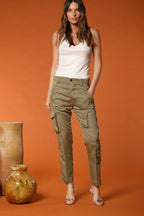 Asia Snake Damen Cargo-Hose in Modal Relaxed Fit