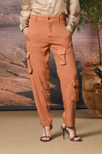 Asia Snake Damen Cargo-Hose in Modal Relaxed Fit