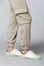 Easy Cargo Cargo-Hose Damen aus Jersey-Lurex relaxed fit