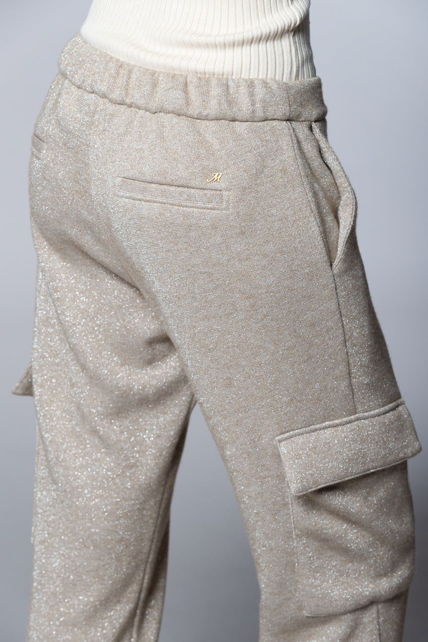 Easy Cargo Cargo-Hose Damen aus Jersey-Lurex relaxed fit