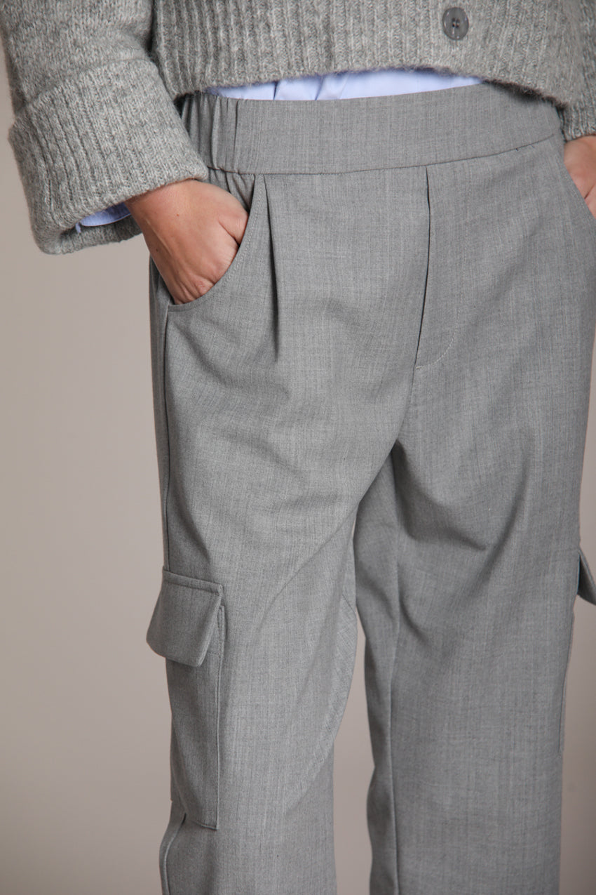 Foto 3 Chile Jogger pantalone cargo donna in lana relaxed fit