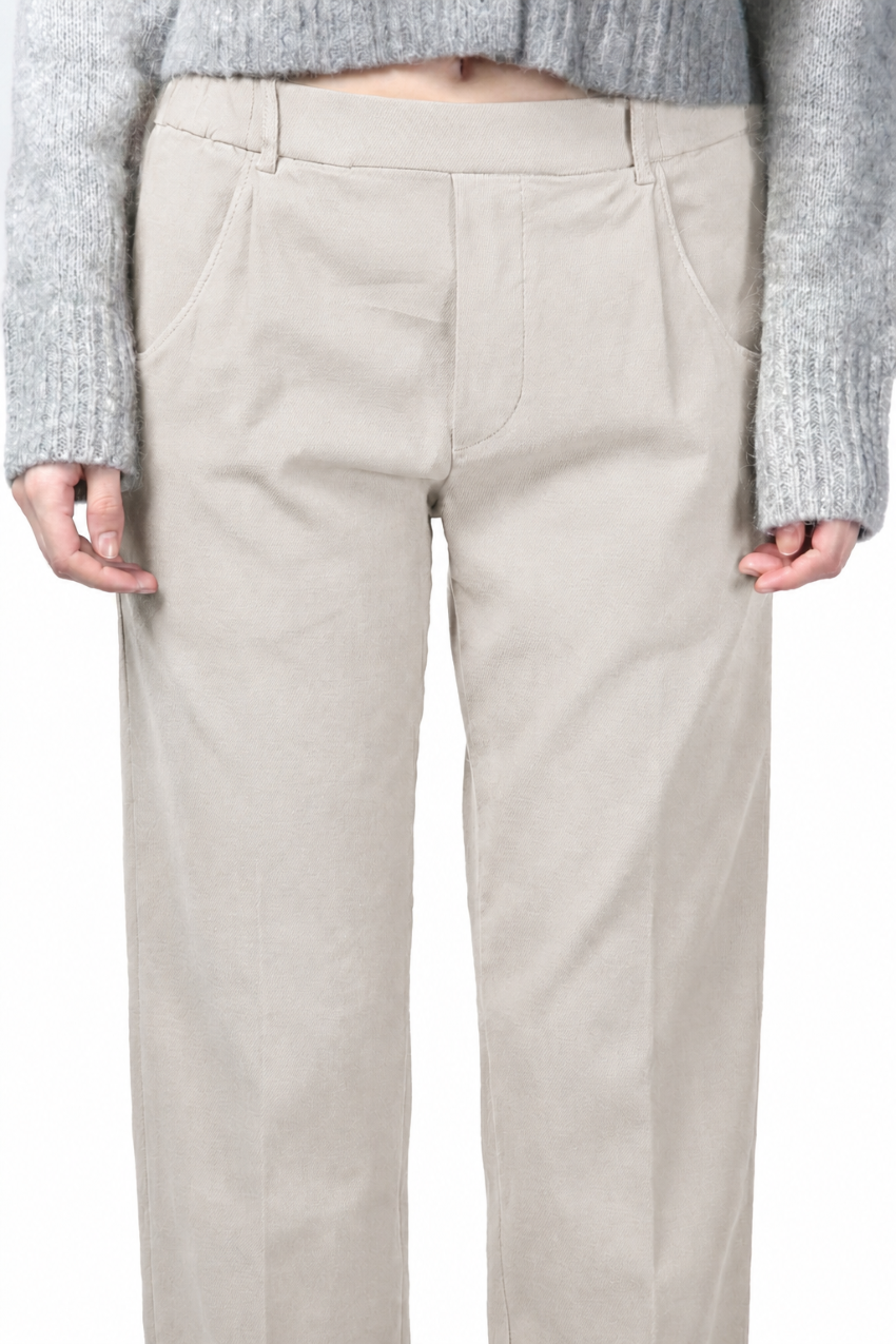 New York Jogger pantalone chino donna in twill stretch relaxed fit