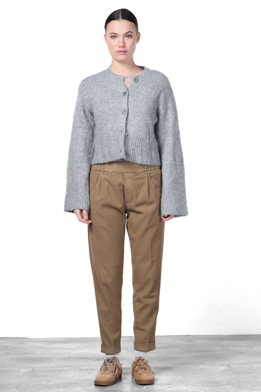 New York Jogger pantalone chino donna in twill stretch relaxed fit
