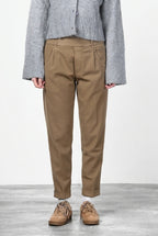 New York Jogger pantalone chino donna in twill stretch relaxed fit