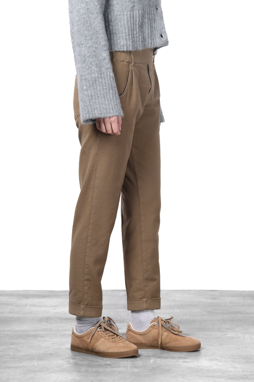 New York Jogger pantalone chino donna in twill stretch relaxed fit