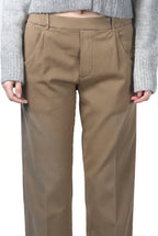 New York Jogger pantalone chino donna in twill stretch relaxed fit
