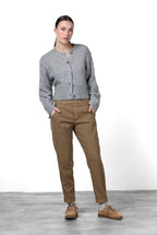 New York Jogger pantalone chino donna in twill stretch relaxed fit