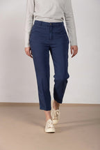 Linda Summer pantalone chino donna in canvas relaxed fit