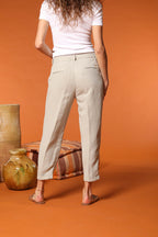 Linda Summer Damen Chino Jogger Hose in Leinen Relaxed Fit