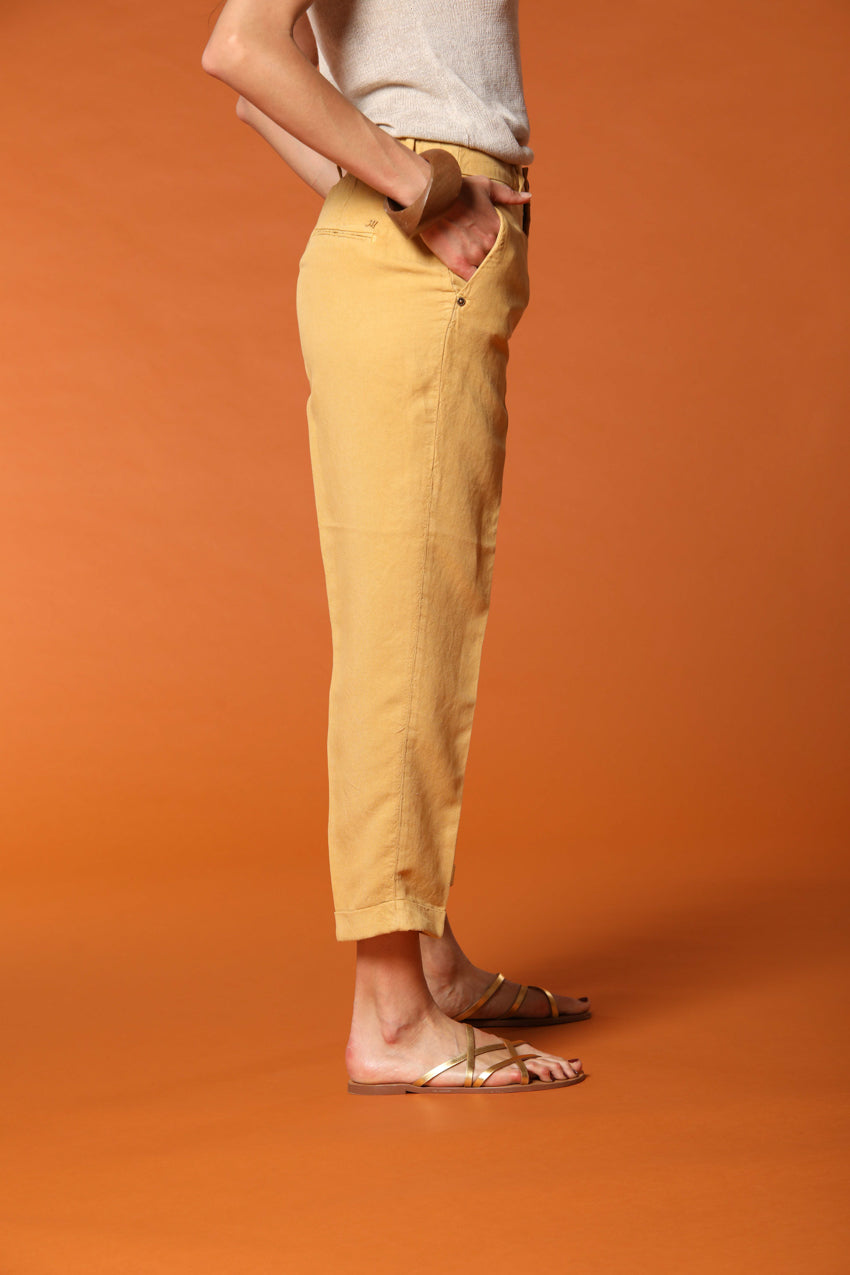 Linda Summer Damen Chino Jogger Hose  e in Leinen  Relaxed Fit