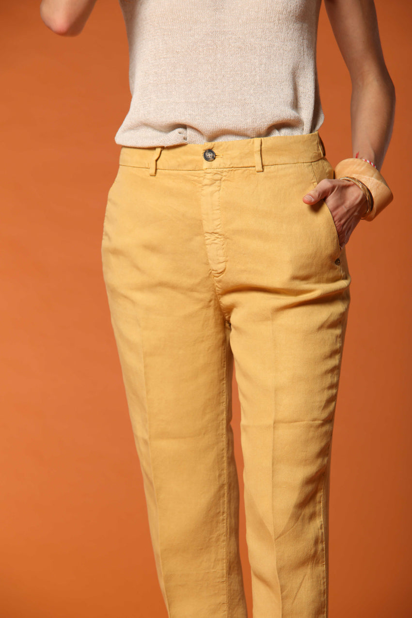 Linda Summer Damen Chino Jogger Hose  e in Leinen  Relaxed Fit