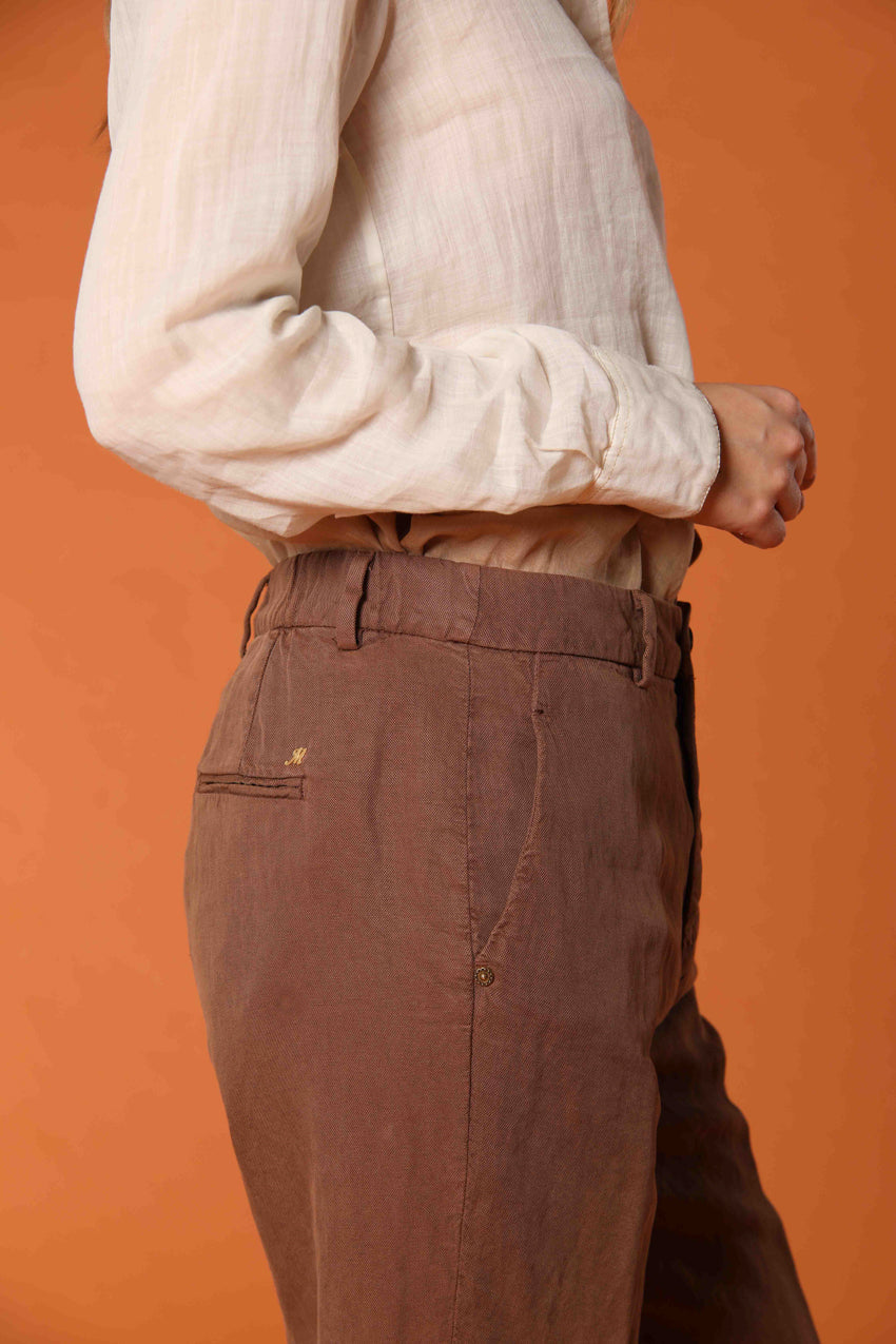 Linda Summer Damen Chino Jogger Hose in Leinen Relaxed Fit