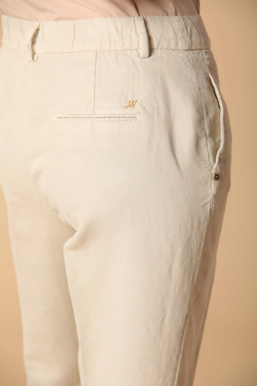 Linda Summer Damen Chino Jogger Hose in Leinen Relaxed Fit