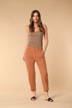 Linda Summer Damen Chino Jogger Hose in Leinen Relaxed Fit