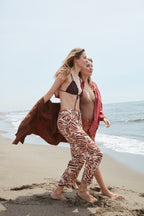 Linda Summer Damen Chino Jogger Hose aus Twill mit geometrischem Muster Relaxed Fit