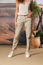 Judy Archivio Damen Cargo-Hose aus Stretch-Baumwoll-Twill Relaxed Fit