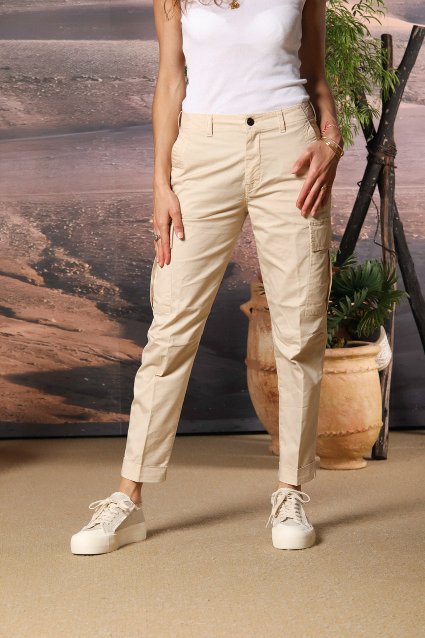 Judy Archivio Damen Cargo-Hose aus Stretch-Baumwoll-Twill Relaxed Fit