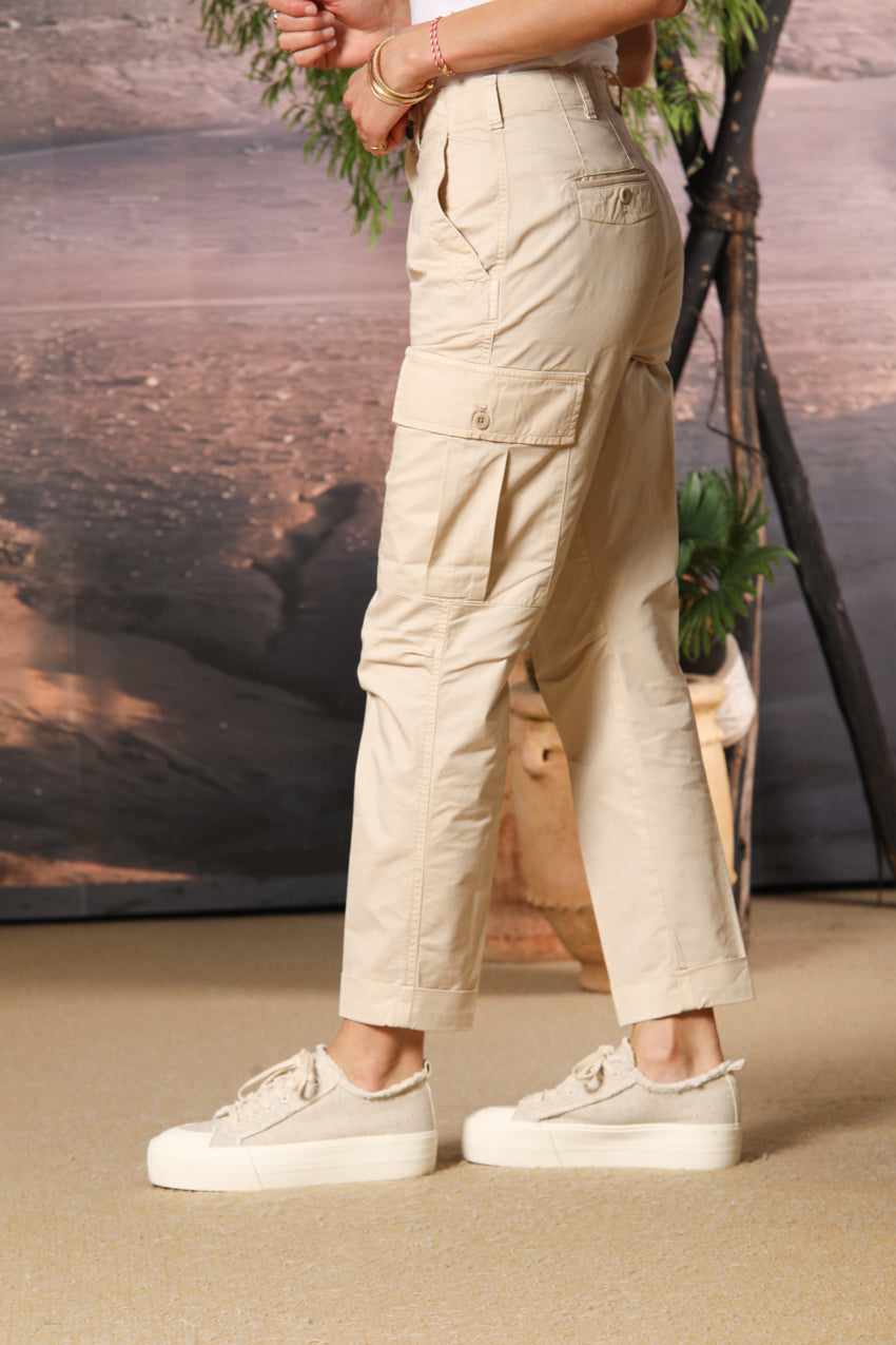 Judy Archivio Damen Cargo-Hose aus Stretch-Baumwoll-Twill Relaxed Fit