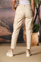 Judy Archivio Damen Cargo-Hose aus Stretch-Baumwoll-Twill Relaxed Fit