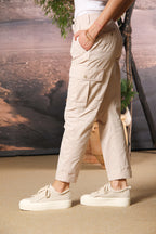 Judy Archivio Damen Cargo-Hose aus Stretch-Baumwoll-Twill Relaxed Fit