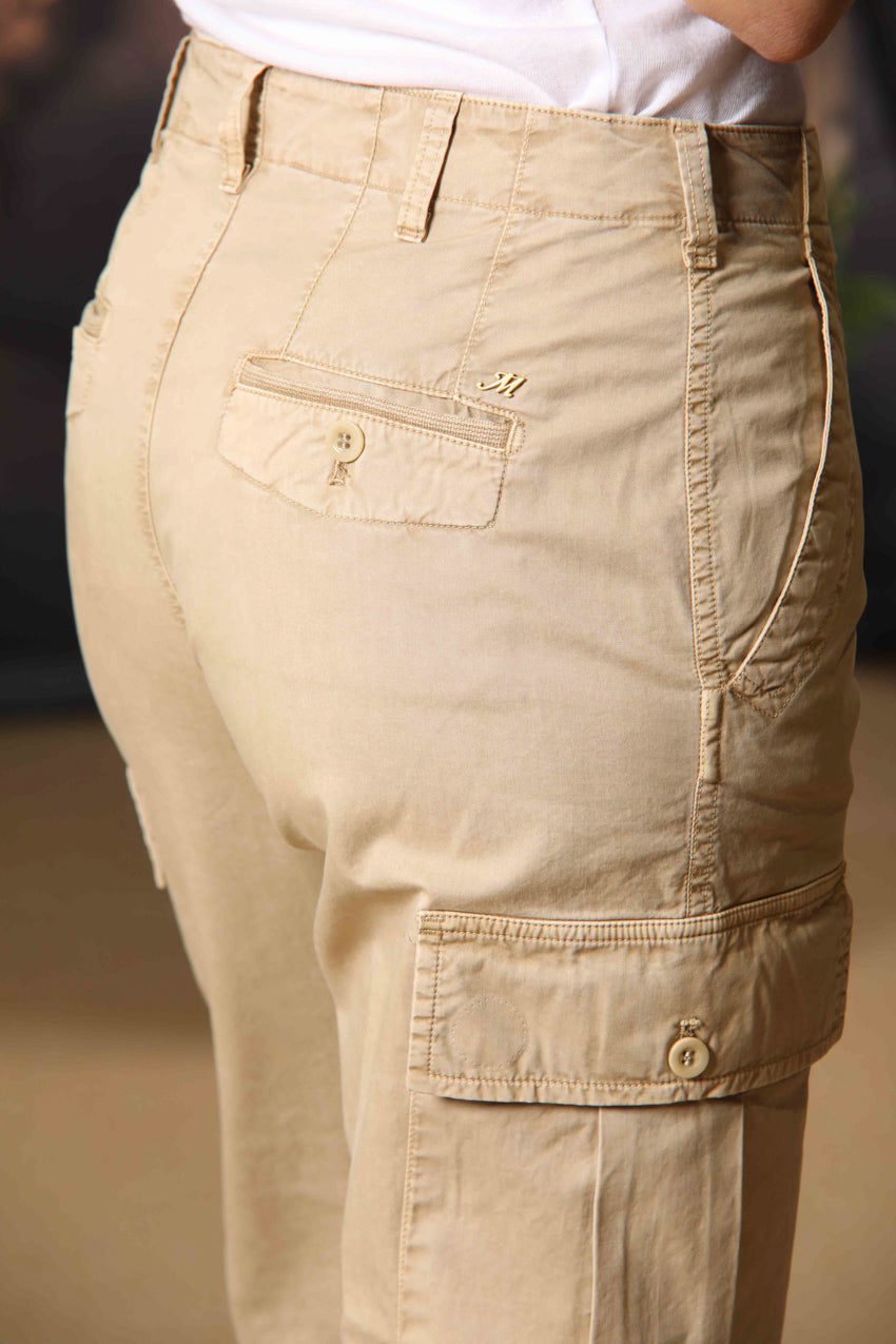 Judy Archivio Damen Cargo-Hose aus Stretch-Baumwoll-Twill Relaxed Fit