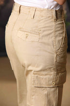 Judy Archivio Damen Cargo-Hose aus Stretch-Baumwoll-Twill Relaxed Fit