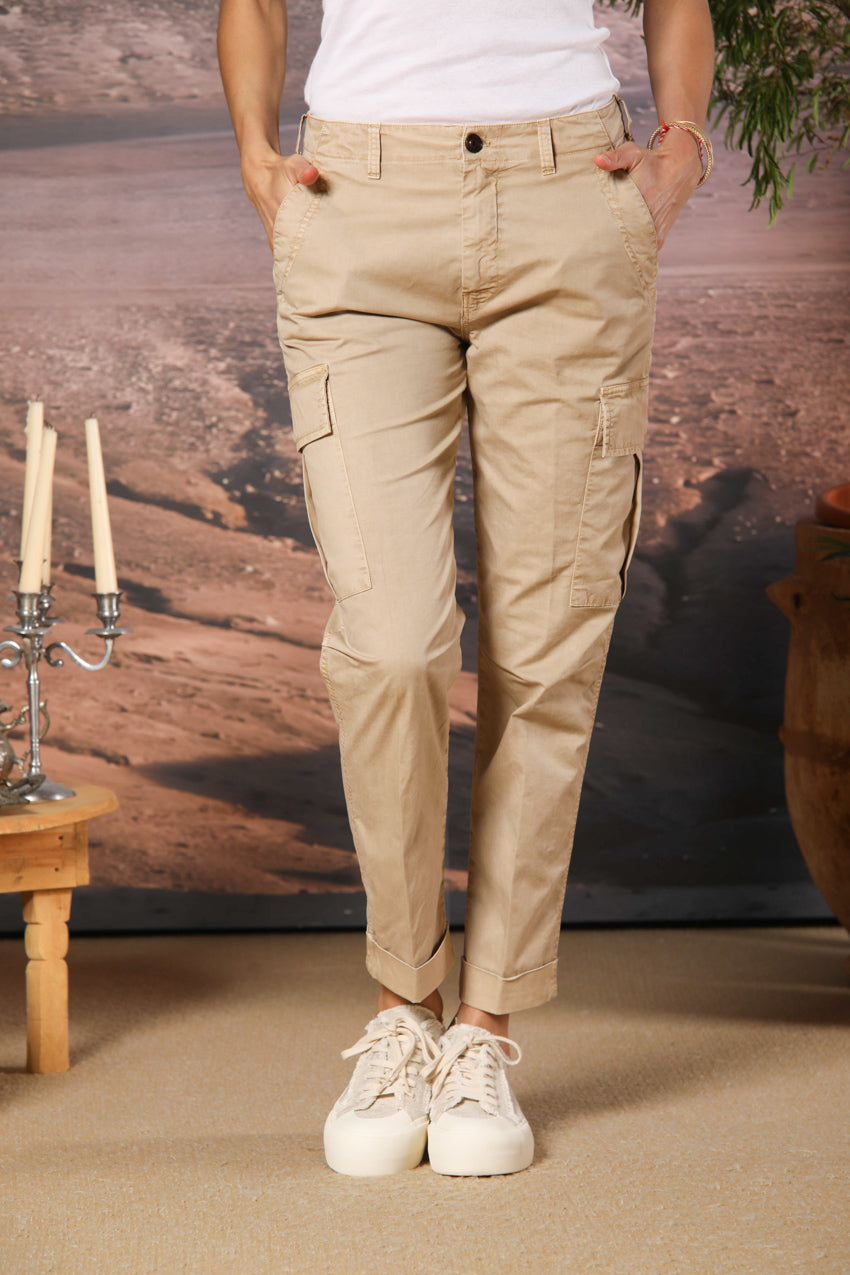 Judy Archivio Damen Cargo-Hose aus Stretch-Baumwoll-Twill Relaxed Fit