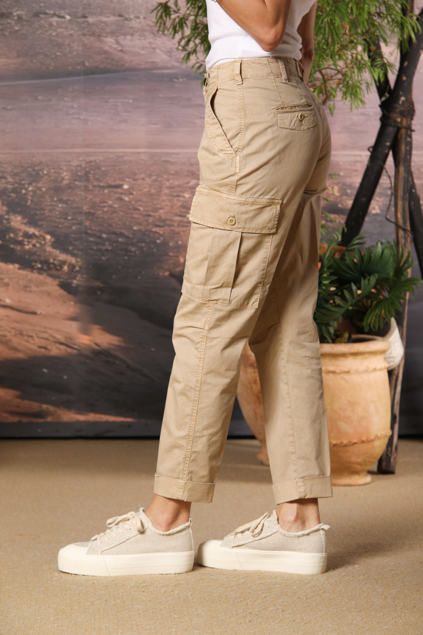 Judy Archivio Damen Cargo-Hose aus Stretch-Baumwoll-Twill Relaxed Fit